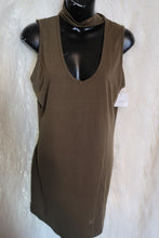 Load image into Gallery viewer, Olive/Green Choker Dress