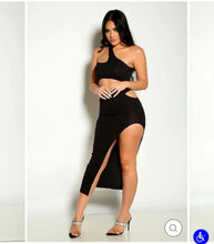Load image into Gallery viewer, Black Jahzy Two Piece Dress
