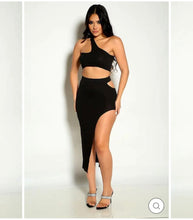 Load image into Gallery viewer, Black Jahzy Two Piece Dress